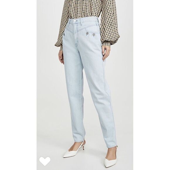 J BRAND x ELSA HOSK Womens Playday Light Wash High-Rise Jeans Holiday Blue 24 - Picture 3 of 10
